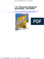 Full Download Test Bank For Persuasion Reception and Responsibility 13th Edition PDF Full Chapter