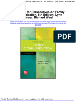 Full Download Test Bank For Perspectives On Family Communication 5th Edition Lynn Turner Richard West PDF Full Chapter