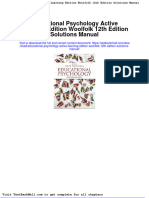 Full Download Educational Psychology Active Learning Edition Woolfolk 12th Edition Solutions Manual PDF Full Chapter