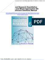 Full Download Educational Research Quantitative Qualitative and Mixed Approaches 6th Edition Johnson Solutions Manual PDF Full Chapter