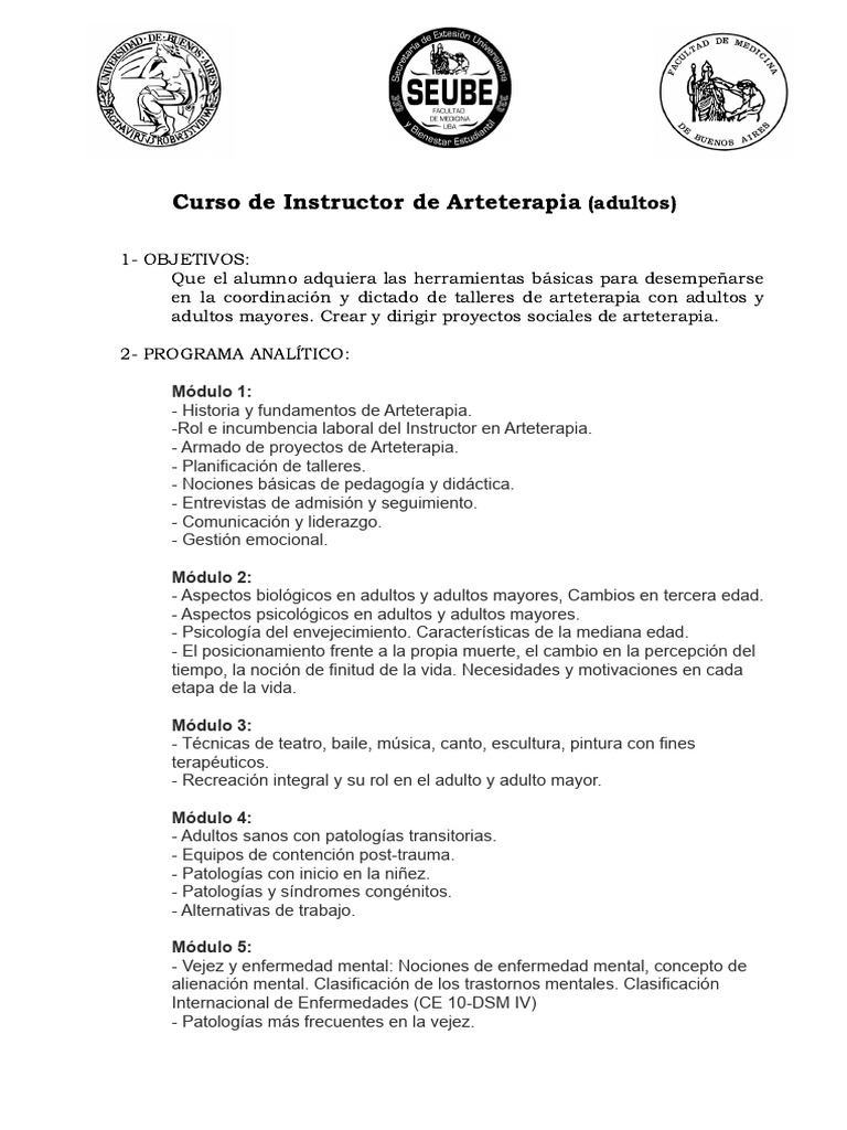 Arteterapia para Adultos Mayores | PDF | Vejez | Trastorno mental