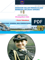 Kebijakan Sipades Online, Launcing Jakarta, 15 Maret 2021