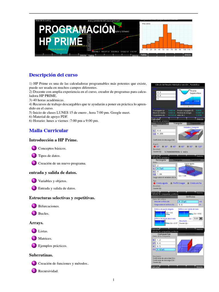 Curso de HP Prime: PDF y Programación | PDF | Ingeniería | Ingeniería ...