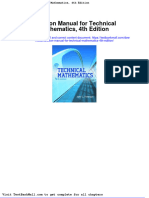 Full Download Solution Manual For Technical Mathematics 4th Edition PDF Full Chapter