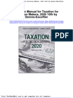 Full Download Solution Manual For Taxation For Decision Makers 2020 10th by Dennis Escoffier PDF Full Chapter