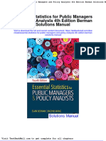 Full Download Essential Statistics For Public Managers and Policy Analysts 4th Edition Berman Solutions Manual PDF Full Chapter