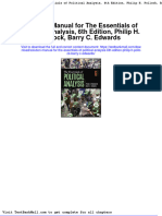Full Download Solution Manual For The Essentials of Political Analysis 6th Edition Philip H Pollock Barry C Edwards PDF Full Chapter