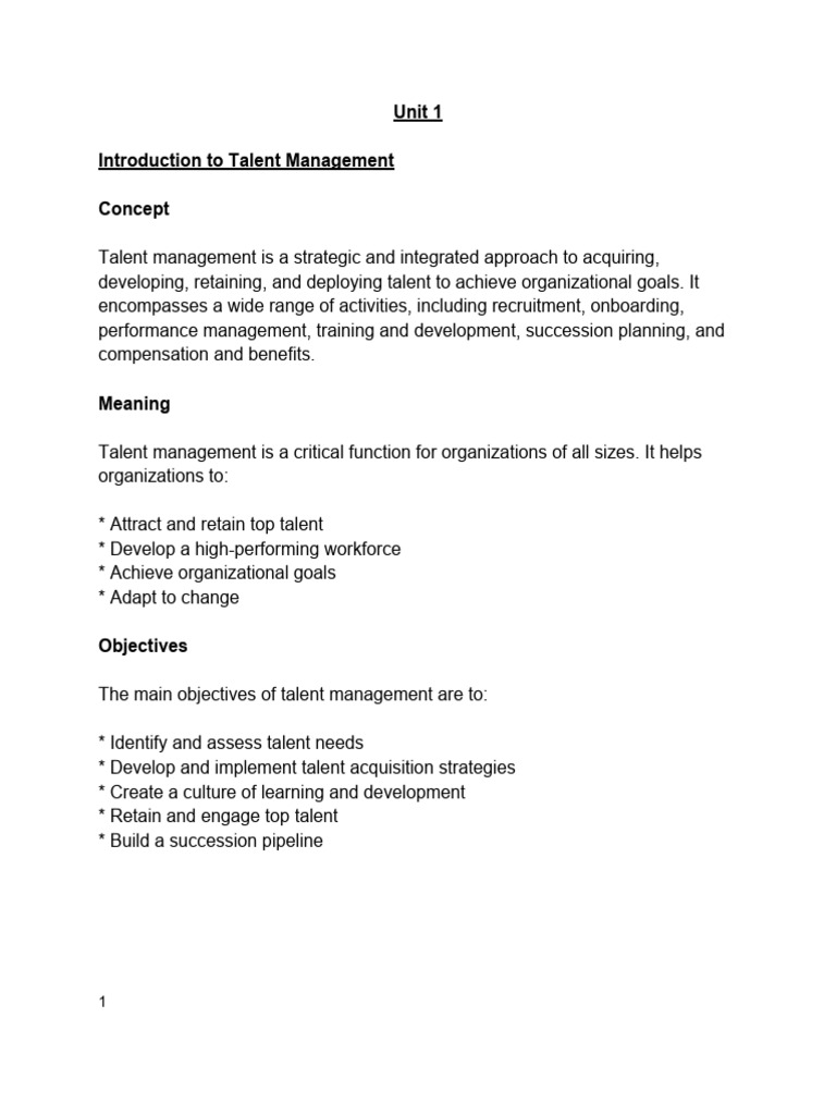 Talente Management3 Pdf Recruitment Talent Management