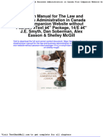 Full download Solution Manual for the Law and Business Administration in Canada Plus Companion Website Without Pearson Etext Package 14 e j e Smyth Dan Soberman Alex Easson Shelley Mcgill pdf full chapter