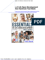 Full Download Essentials of Life Span Development 4th Edition Santrock Test Bank PDF Full Chapter
