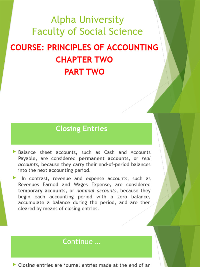CH2 Principles of Acc P3 | PDF | Debits And Credits | Revenue