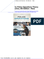 Full Download Test Bank For Police Operations Theory and Practice 6th Edition Hess PDF Full Chapter
