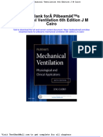 Full Download Test Bank For Pilbeams Mechanical Ventilation 6th Edition J M Cairo PDF Full Chapter