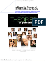 Full Download Solution Manual For Theories of Personality 10th Edition by Schultz PDF Full Chapter