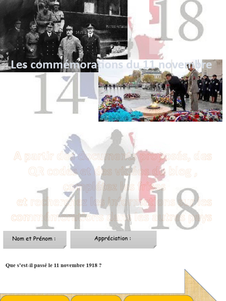 Commémorations du 11 novembre 1918 | PDF | Voyages