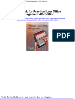 Full Download Test Bank For Practical Law Office Management 4th Edition PDF Full Chapter