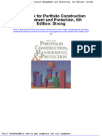 Full Download Test Bank For Portfolio Construction Management and Protection 5th Edition Strong PDF Full Chapter