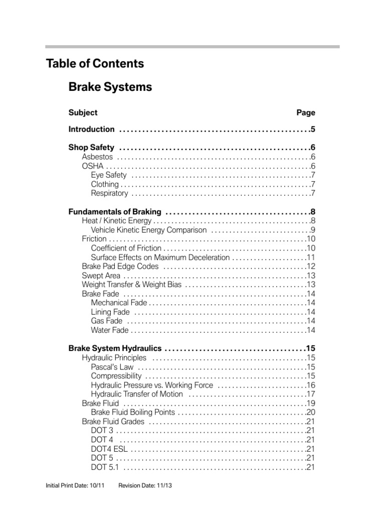 01 - Brake Systems | PDF | Civil Engineering | Mechanical Engineering