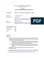 USC - SAE 541 - SE Theory & Practice Syllabus