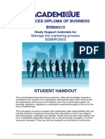 HANDOUT Manage The Marketing Process 26FEB16