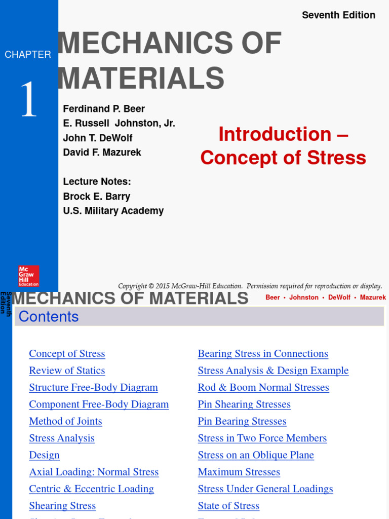 WHAT IS STRESS IN BASIC MECHANICAL ENGINEERING visual data 7