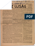 Kóbor Tamás Írása Az Ujság 1924. Január 24-I Számának Címlapján