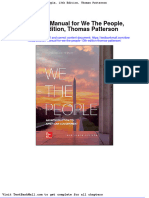 Full Download Solution Manual For We The People 13th Edition Thomas Patterson PDF Full Chapter