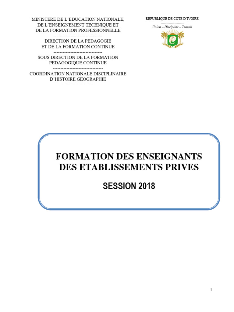 Formation des enseignants en histoire-géographie | PDF | Pédagogie ...