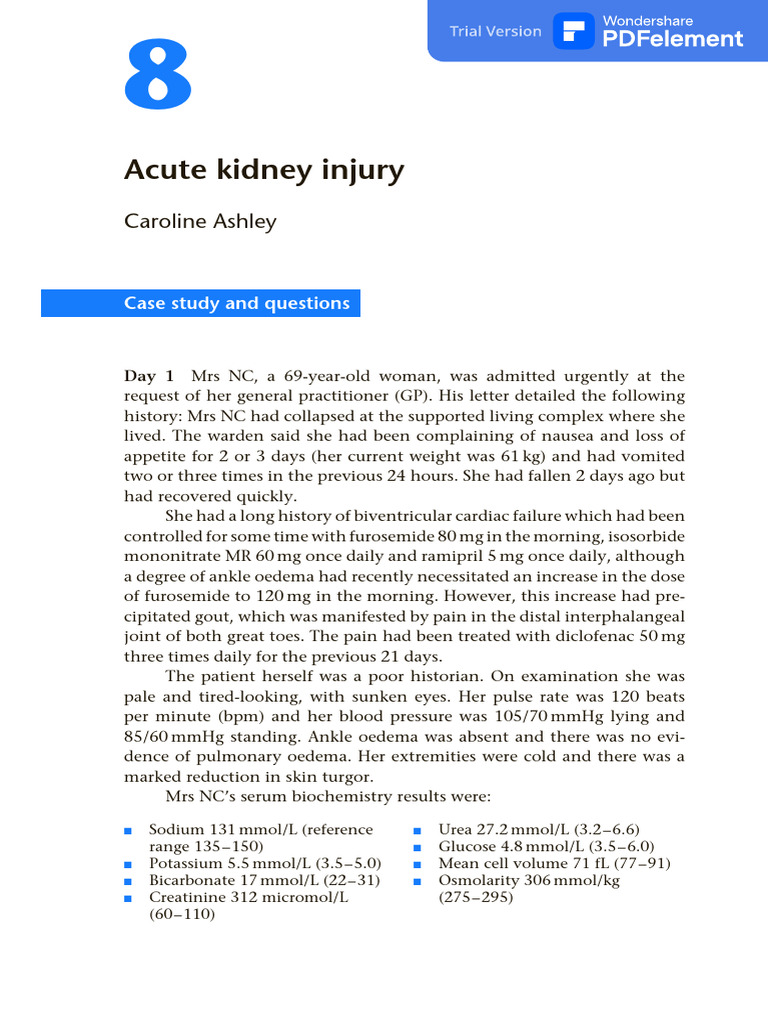Acute Kidney Injury | PDF