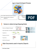 Import-Export Process (Session - 6-II)