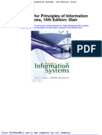 Full Download Test Bank For Principles of Information Systems 10th Edition Stair PDF Full Chapter
