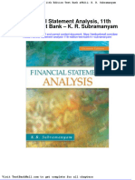 Full Download Financial Statement Analysis 11th Edition Test Bank K R Subramanyam PDF Full Chapter