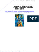 Full Download Solutions Manual For Organizational Behavior 16th by Stephen P Robbins 0133802019 PDF Full Chapter