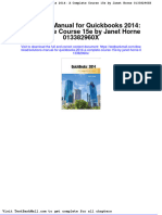 Full Download Solutions Manual For Quickbooks 2014 A Complete Course 15e by Janet Horne 013382960x PDF Full Chapter