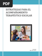 ESTRATEGIAS PARA EL ACOMPAÑAMIENTO TERAPÉUTICO ESCOLAR - Módulo