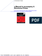 Full Download Solutions Manual To Accompany A Structures Primer PDF Full Chapter