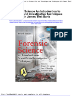 Full Download Forensic Science An Introduction To Scientific and Investigative Techniques 4th James Test Bank PDF Full Chapter