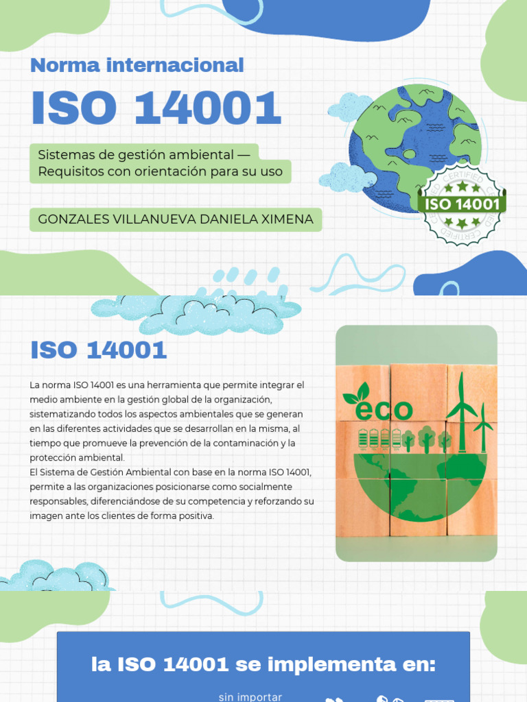 Norma Iso 14001 Gonzales Villanueva | PDF | Planificación | Entorno natural