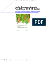 Full Download Test Bank For Programming With Microsoft Visual Basic 2012 6th Edition PDF Full Chapter