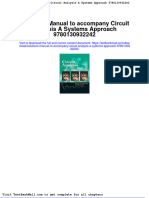 Full Download Solutions Manual To Accompany Circuit Analysis A Systems Approach 9780130932242 PDF Full Chapter