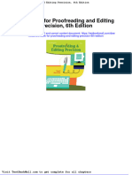 Full Download Test Bank For Proofreading and Editing Precision 6th Edition PDF Full Chapter