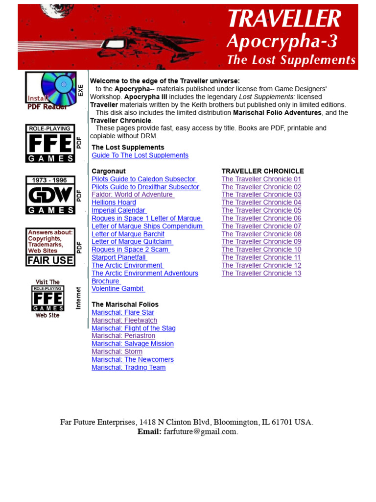 Contents CDROM Apocrypha-3 | PDF