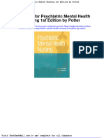 Full Download Test Bank For Psychiatric Mental Health Nursing 1st Edition by Potter PDF Full Chapter