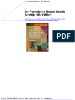 Full Download Test Bank For Psychiatric Mental Health Nursing 4th Edition PDF Full Chapter