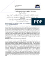 A Review On Pull-Out Capacity of Helical Anchors in Clay and Sand