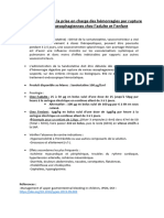 (PROTOCOLE) Sandostatine Dans La Prise en Charge Des Hémorragies Par Rupture de Varices Œsophagiennes Chez L'adulte Et L'enfant