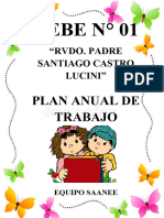 Caratula de Plan Anual de Trabajo Saanee