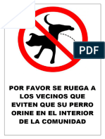 Cartel Perro Comunidad