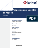 Tarea 1.1 Propuesta para Una Idea de Negocio - Diego Lopez