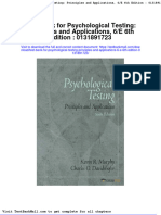 Full Download Test Bank For Psychological Testing Principles and Applications 6 e 6th Edition 0131891723 PDF Full Chapter